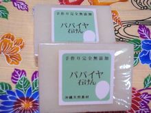 パパイヤ石けん：沖縄石鹸｜月桃・黒糖・ハーブ・沖縄石鹸の通販なら
